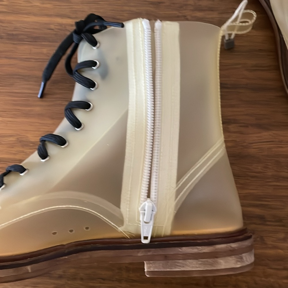 Maison Margiela MM6 Clear Combat Boots Size 37 - Picture 9 of 10